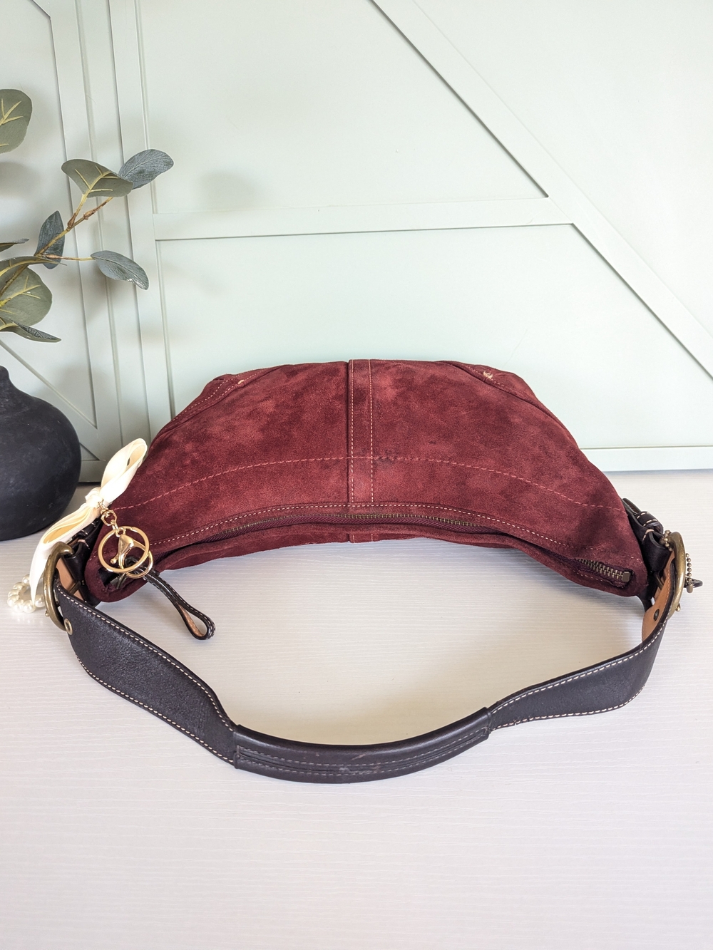 vintage Coach Soho Suede Crescent Hobo Bag - Picture 10 of 15